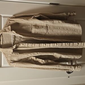 CP Shades Joss Corduroy Shirt Jacket Sand Medium.